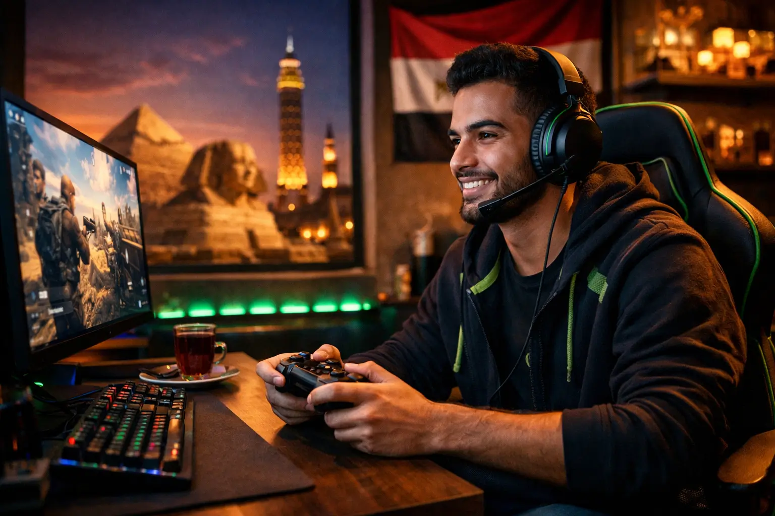 أفضل باقات إنترنت الألعاب من اتصالات مصر | Gaming بدون لاج مع Rising Star